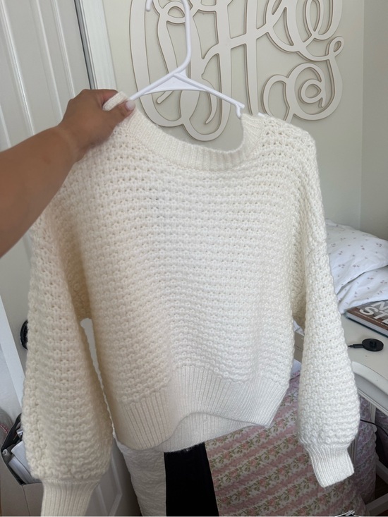 Altar'd State Sweaters - Women's Cream Knit Crewneck Sweater Altard State